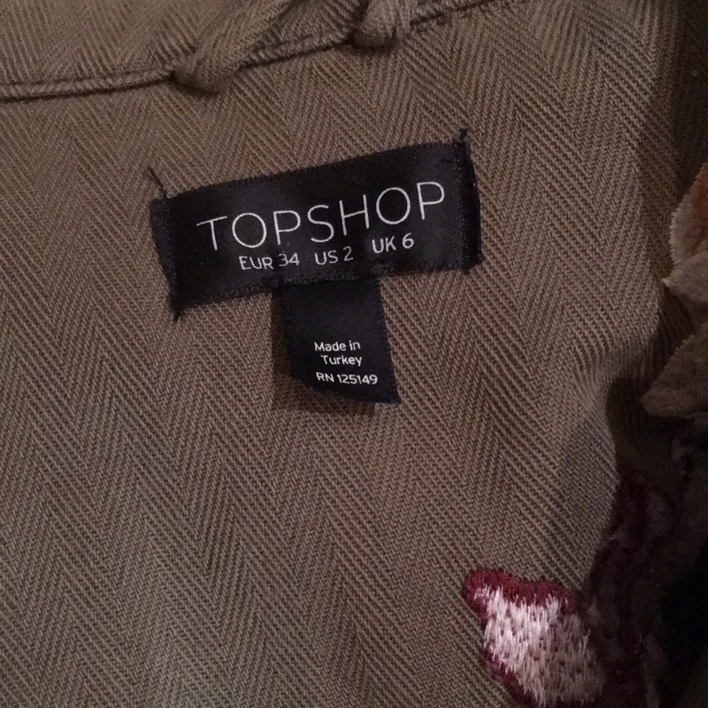 Topshop Embroidered Jacket - Picture 5 of 5